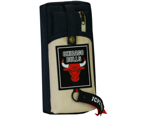 Пенал Cool For School 2 відділення чорний (J-2390-1-blue)