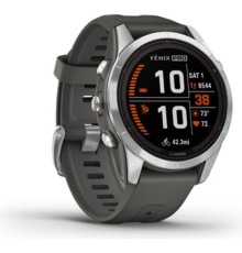 Смарт-годинник Garmin fenix 7S Pro Solar, Glass, SS w/Graphite band, GPS (010-02776-01)