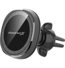 Універсальний автотримач Grand-X MT-15W MagSafe з зарядкою 15W (кріплення на дефлектор) (MT-15W)