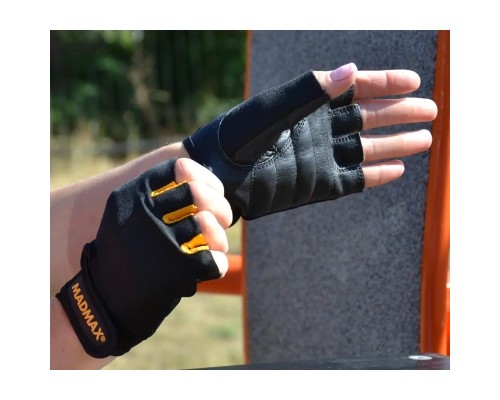 Рукавички для фітнесу MadMax MFG-251 Rainbow Orange L (MFG-251-ORG_L)