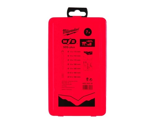 Набір бурів Milwaukee SDS-PLUS M2 7шт (4932352339)