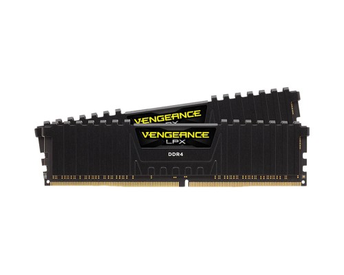 Модуль пам'яті для комп'ютера DDR4 64GB (2x32GB) 3600 MHz Vengeance LPX Black Corsair (CMK64GX4M2D3600C18)