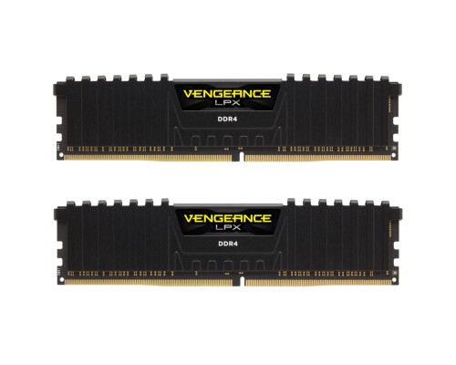 Модуль пам'яті для комп'ютера DDR4 64GB (2x32GB) 3600 MHz Vengeance LPX Black Corsair (CMK64GX4M2D3600C18)