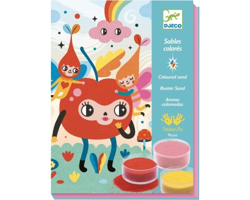 Набір для творчості Djeco Чудово мило художній комплект малювання кольоровим піском (DJ08678)