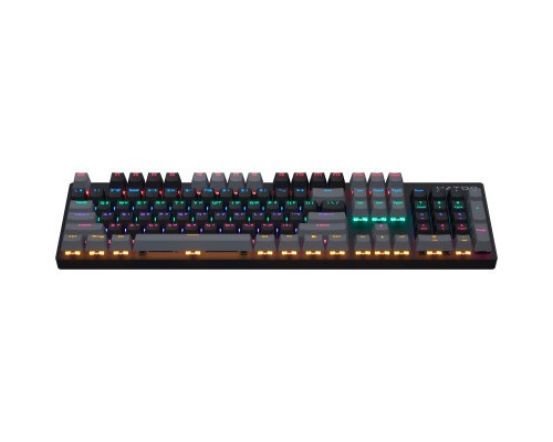 Клавіатура Hator Starfall Rainbow Origin Blue USB Black/Grey (HTK-609-BBG)