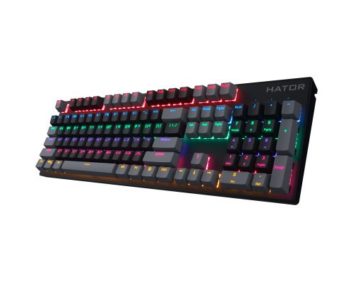 Клавіатура Hator Starfall Rainbow Origin Blue USB Black/Grey (HTK-609-BBG)