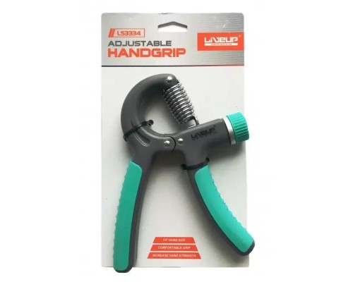 Еспандер LiveUp Adjustable Handgrip для долоні зелений 10-40кг LS3334-g (6951376160666)