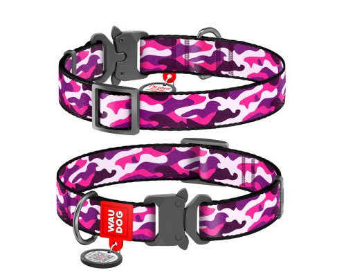 Нашийник для тварин WAUDOG Nylon з QR-паспортом 