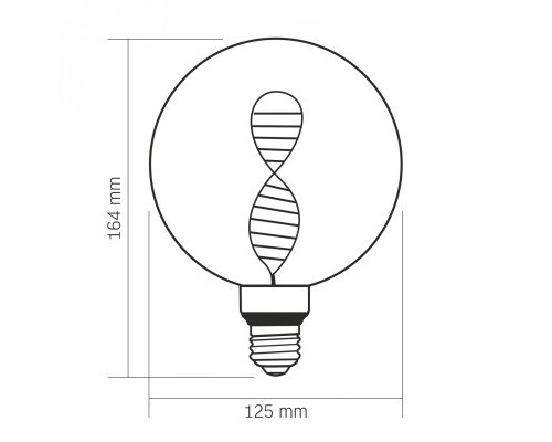 Лампочка Videx Filament 3.5W E27 1800K (VL-DNA-G125-C)