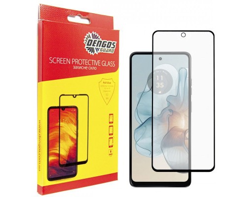 Скло захисне Dengos Full Glue Motorola Moto G24/G24 Power (black) (TGFG-353)