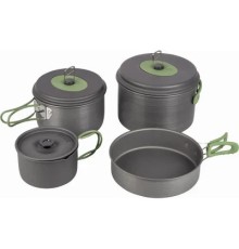 Набір туристичного посуду Bo-Camp Explorer 4 Pieces 21 Hard Anodized Grey/Green (2200241)