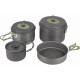 Набір туристичного посуду Bo-Camp Explorer 4 Pieces 21 Hard Anodized Grey/Green (2200241)