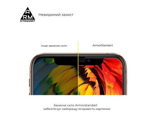 Скло захисне Armorstandart Full Glue Samsung A15 5G (A156) / A25 5G (A256) Black (ARM72440)