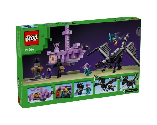 Конструктор LEGO Minecraft Дракон Енду і Корабель Краю (21264)