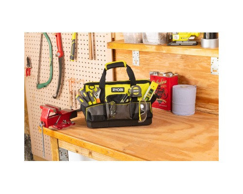 Сумка для інструмента Ryobi RSSSTB1, 22л, жорстка конструкція, поліестер, 20.5х38х29см (5132005338)