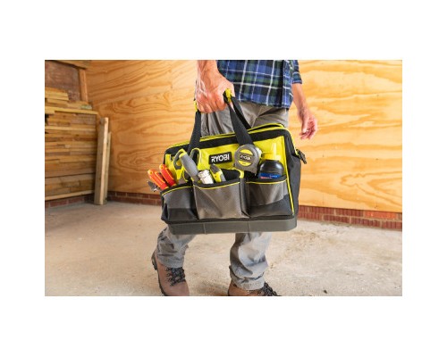 Сумка для інструмента Ryobi RSSSTB1, 22л, жорстка конструкція, поліестер, 20.5х38х29см (5132005338)