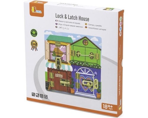 Розвиваюча іграшка Viga Toys Бізіборд PolarB Будиночок (44653)