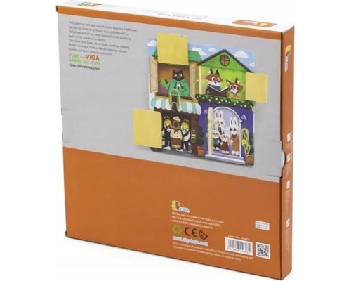 Розвиваюча іграшка Viga Toys Бізіборд PolarB Будиночок (44653)