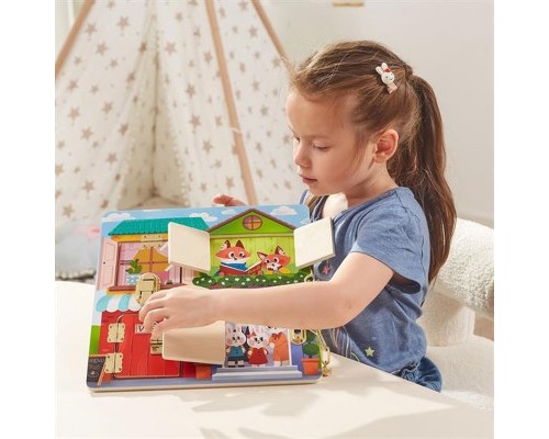 Розвиваюча іграшка Viga Toys Бізіборд PolarB Будиночок (44653)
