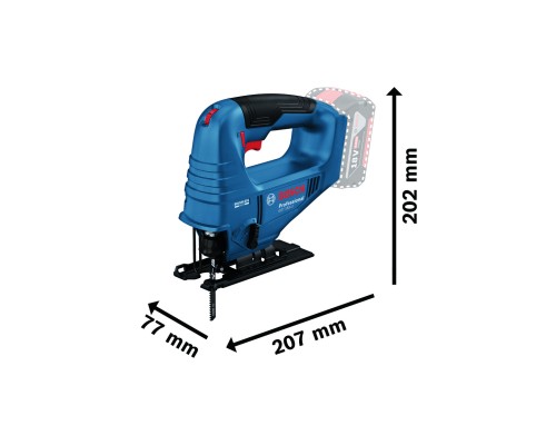 Електролобзик Bosch GST 183-LI безщітковий, 18V, 0-3300об/хв, хід 20мм (без АКБ та ЗП) (0.601.5B7.020)