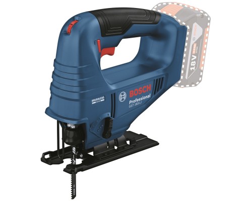 Електролобзик Bosch GST 183-LI безщітковий, 18V, 0-3300об/хв, хід 20мм (без АКБ та ЗП) (0.601.5B7.020)