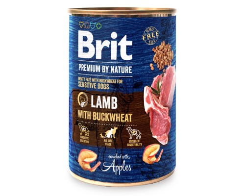 Вологий корм для собак Brit Premium by Nature з ягням (8595602561858) Вологий корм для собак Brit Premium by Nature з ягням (8595602561858)