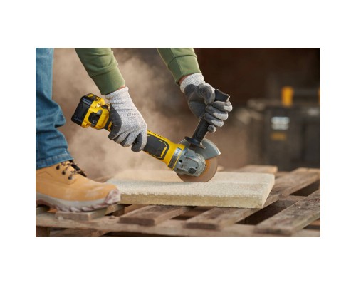 Шліфувальна машина Stanley кутова акум безщіткова FATMAX,Li-Ion V20, 18В, 2x4Ah, 8000об/хв, 125 мм, кейс (SFMCG700M2K)