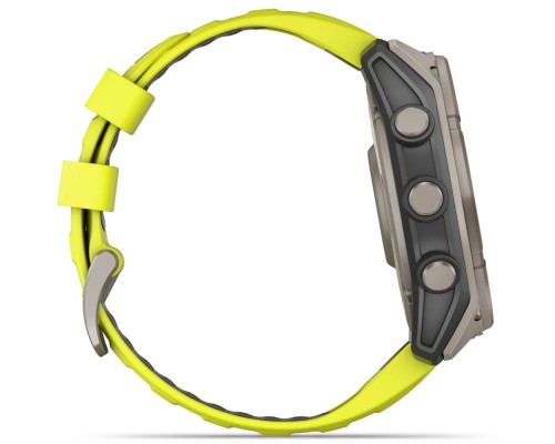 Смарт-годинник Garmin fenix 8 51mm,Saph Solar, BareTi/Graphite,AmpYe/GrphBnd (010-02907-21)