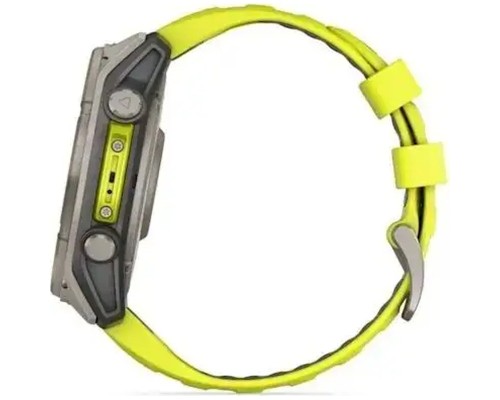 Смарт-годинник Garmin fenix 8 51mm,Saph Solar, BareTi/Graphite,AmpYe/GrphBnd (010-02907-21)