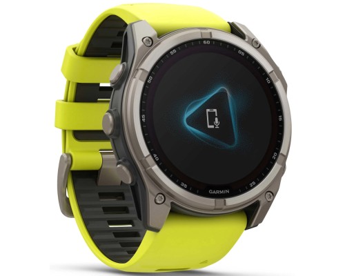 Смарт-годинник Garmin fenix 8 51mm,Saph Solar, BareTi/Graphite,AmpYe/GrphBnd (010-02907-21)