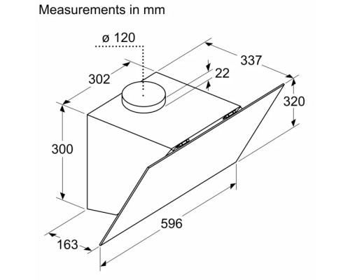 Витяжка кухонна Bosch DWK64PJ60T