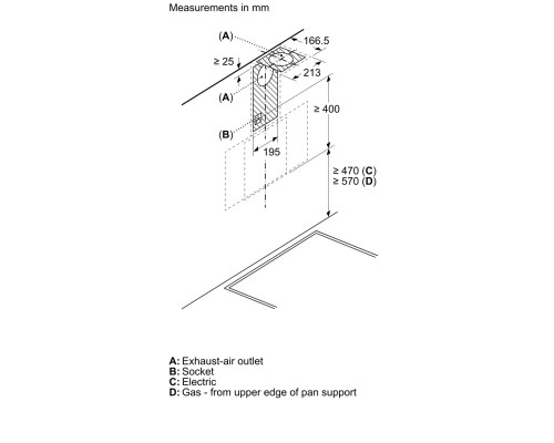 Витяжка кухонна Bosch DWK64PJ60T