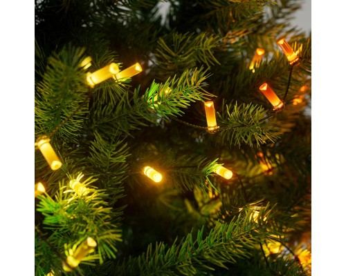 Гірлянда Twinkly Smart LED Strings USB 100 Candle-shaped RGB LEDs, Green Wire, USB-C, 6м (TWKC100RGB-G)