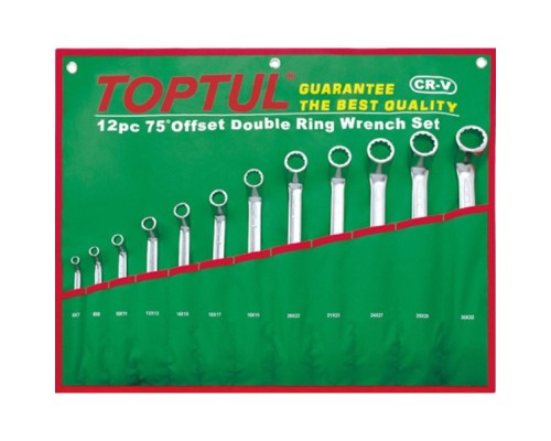 Ключ Toptul накидний 6-32 мм (кут 75 °) 12шт. (GAAA1204)