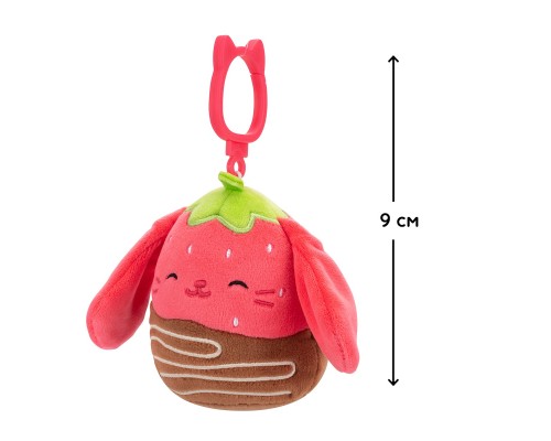 Брелок Squishmallows на кліпсі – Кролик Гунда 9 см (SQCP00464)