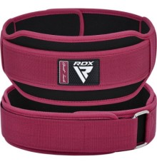 Атлетичний пояс RDX RX5 Double Belt неопреновий Pink XS (WBD-RX5P-XS)
