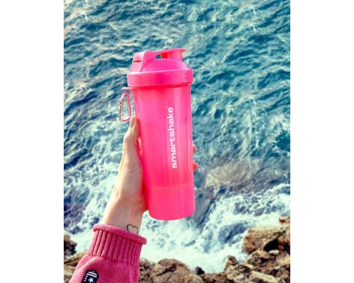 Шейкер спортивний SmartShake Slim 500ml Neon Pink (10253201) Шейкер спортивний SmartShake Slim 500ml Neon Pink (10253201)
