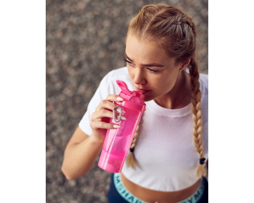 Шейкер спортивний SmartShake Slim 500ml Neon Pink (10253201) Шейкер спортивний SmartShake Slim 500ml Neon Pink (10253201)