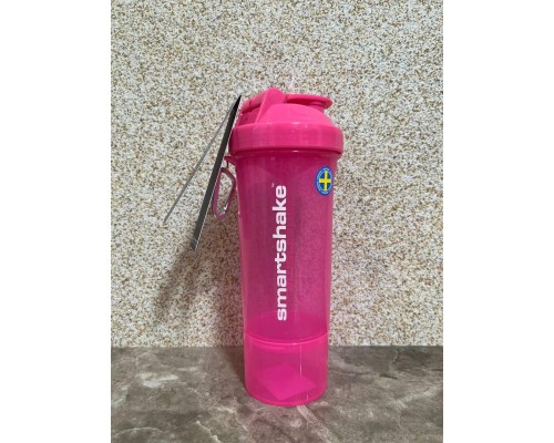 Шейкер спортивний SmartShake Slim 500ml Neon Pink (10253201) Шейкер спортивний SmartShake Slim 500ml Neon Pink (10253201)