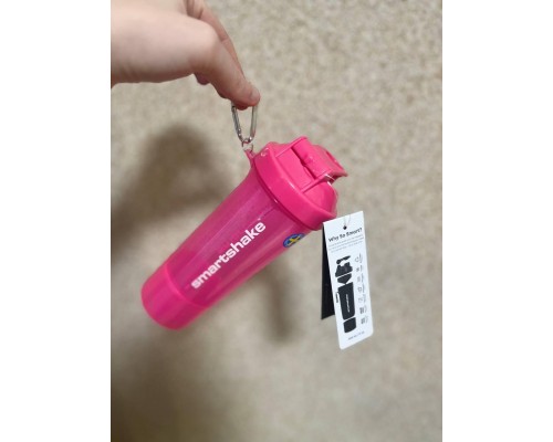 Шейкер спортивний SmartShake Slim 500ml Neon Pink (10253201) Шейкер спортивний SmartShake Slim 500ml Neon Pink (10253201)