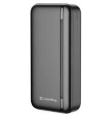 Батарея універсальна ColorWay 20 000 mAh Portable Charger (USB/QC3.0 + USB-C/PD/22.5W) Black (CW-PB200LPB4BK-PD)