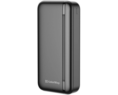 Батарея універсальна ColorWay 20 000 mAh Portable Charger (USB/QC3.0 + USB-C/PD/22.5W) Black (CW-PB200LPB4BK-PD)