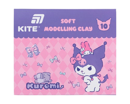 Пластилін Kite Kuromi восковий, 10 кольорів, 200 г (HK24-084)