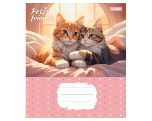 Зошит 1 вересня Pets Frinds А5 12 аркушів коса лінія (768068)