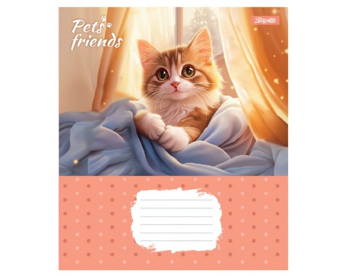 Зошит 1 вересня Pets Frinds А5 12 аркушів коса лінія (768068)