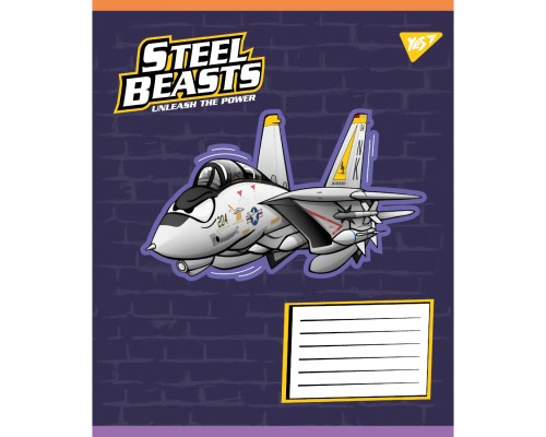 Зошит Yes Steel Beasts А5 12 аркушів лінія (767710)