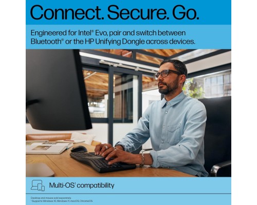Клавіатура HP 680 Comfort Dual-Mode UA Black (8T6L8AA)