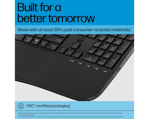Клавіатура HP 680 Comfort Dual-Mode UA Black (8T6L8AA)