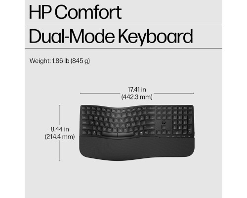 Клавіатура HP 680 Comfort Dual-Mode UA Black (8T6L8AA)