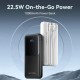 Батарея універсальна Vention 10000mAh 22.5W 3A PD, Built-in USB-C+Lightning Cables, Black (FHOB0)